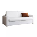 LINEA SOFA - Schlafsofa 4-Sitzer - Liegefläche: 160 cm - Matratzenhöhe: 22 cm - Kunstleder - Weiß - CALITO, One Size, Weiss