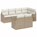 VidaXL - Garten-sofa-set poly-rattan, One Size, Beige