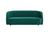 Sofa 3-Sitzer - Samt - Grün - ORTANO Sofa 3-Sitzer - Samt - Grün - ORTANO