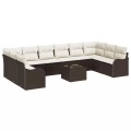 VidaXL - Garten-sofa poly-rattan, One Size, Braun
