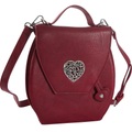 TecTake, Handtasche Herzmadl Damen Rot ONE SIZE