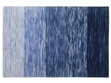 Beliani Teppich blau 140 x 200 cm Kurzflor KAPAKLI
