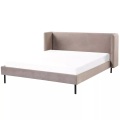 Bett mit Lattenrost aus Samtstoff Klassisch ARETTE Bett mit Lattenrost aus Samtstoff Klassisch ARETTE