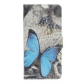 Cover-Discount, iPhone 12 mini - Leder Hülle Schmetterling
