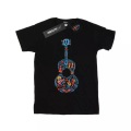 Coco Guitar Pattern Tshirt Damen Schwarz S