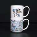 TokiDoki Stapelbare Tassen Tassen-Set weiß