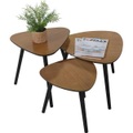 mutoni trend, Beistelltisch Paulownia-Furnier 45x45 natur