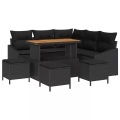 VidaXL - Outdoor-sofa poly-rattan, One Size, Schwarz