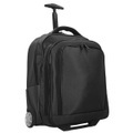 Dermata Lederwaren Trolley Rucksack 47,5cm aus Nylon in Schwarz