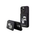 Karl Lagerfeld - Hülle iPhone 15 Pro Saffiano, Schwarz