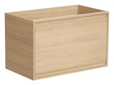 Waschbeckenunterschrank mit Innenschublade - 80 cm - Eichenholzfurnier - MESLIVA Waschbeckenunterschrank mit Innenschublade - 80 cm - Eichenholzfurnier - MESLIVA