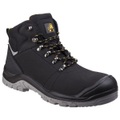 Leder Sicherheitsstiefel Unisex Schwarz 44.5