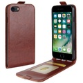 iPhone 8 / 7 - Klassisches Leder Flip Case mit Kartenfach