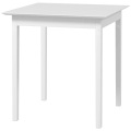 Northio - Esstisch Küchentisch Quadratischer Esszimmertisch Für 2 Personen, Wohnzimmertisch Aus Holz, Für Küche, Esszimmer, Weiß, 75 X 75 X 76 Cm, 75x75cm