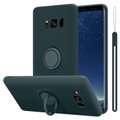 Hülle für Samsung Galaxy S8 TPU Silikon mit Ring Liquid