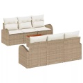 VidaXL - Garten-sofa poly-rattan, One Size, Beige