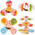 Activity-board - Saugnapf Spinner Spielzeug für Baby, 3pcs Fidget Kreisel Saug Bad Fenster hohe Stühle Flugzeug reisen, sensorische Spielzeug, One Size, Multicolor