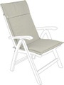 mutoni Garten Deluxe, Gartenstuhl-Kissen mit Rückenlehne hoch beige