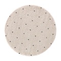 Runder Teppich Ava mit Tupfenmuster, Berber-Stil