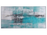 Beliani, Beliani Teppich blau 80 x 150 cm Kurzflor TRABZON