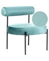 Beliani, Sessel aus Samtstoff Retro ALPHA Sessel aus Samtstoff Retro ALPHA