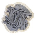 L'Anse - Badetuch Chevron, One Size, Taubengrau