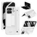 Cover-Discount - Google Pixel 10 Pro Fold 360-grad Schutzhülle mit Kickstand, Weiss