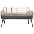 2 Sitzer Sofa aus PE Rattan Boho PRATELLO 2 Sitzer Sofa aus PE Rattan Boho PRATELLO