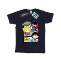 Chibi Super Friends Dance Tshirt Damen Marine S