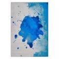 Beliani Teppich blau Flecken-Muster 140 x 200 cm ODALAR
