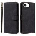 Cover-Discount - iPhone 16e Ledertasche mit RFID Blocker, Schwarz