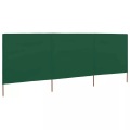 vidaXL 3-teiliges Windschutzgewebe 400 x 120 cm Grün