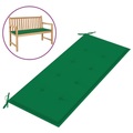 vidaXL Gartenbank-Auflage Grün 120x50x4 cm
