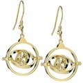 HARRY POTTER, Swarovski Time Turner Ohrringe Damen Gold ONE SIZE