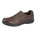 Schuhe, Narbiges Leder Unisex Braun 45.5