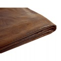 Beliani Bezug für Bett FITOU Lederoptik braun 180 x 200 cm