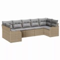 VidaXL - Outdoor-sofa poly-rattan, One Size, Beige