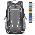 Only-bags.store, Faltbarer Rucksack, Große Leichte Rucksäcke Wasserdichter Wanderrucksack Unisex Grau ONE SIZE