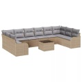 VidaXL - Garten-sofa poly-rattan, One Size, Beige