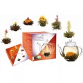 Creano, Geschenkset Erblühtee Cerano Schwarztee / Weisstee mit Glaskanne