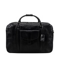 Maxwell Scott Maurizio - Leder-Reisetasche in Schwarz