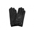 Lederhandschuhe Mit Druckknopf Herren Schwarz L