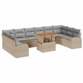 VidaXL - Garten-sofa-set poly-rattan, One Size, Beige