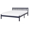 Beliani Holzbett marineblau Lattenrost 160 x 200 cm FLORAC