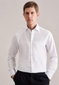 Business Hemd Slim Fit Langarm Uni Herren Weiss 37