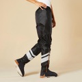 Fahrrad-regenhose City 540 Damen Schwarz Unisex Schwarz 36/XS