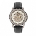 undefined, Reign - Automatik-Lederarmbanduhr Philippe - Schwarz und Weiss