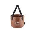 Flextail - FLEX BUCKET ? Faltbarer, Wasserdichter, Runder Camping-Eimer, 0, Braun