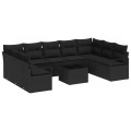 VidaXL - Outdoor-sofa poly-rattan, One Size, Schwarz