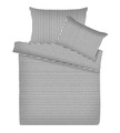 Living Home, Melange Jersey Streifen Bettwäsche Set Melange Jersey Streifen Bettwäsche Set